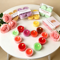 Lilin Aroma Kecil Ukuran Ringkas Lilin Wangi Aman untuk Meja Makan Malam Pernikahan