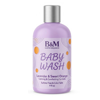 Gel de Bain Naturel pour Tout-Petits, Produit par Contract Producteur, Mélange Riche au Cacao pour Nouveau-nés, Savon de Douche pour Bébés, Lavage Moussant Riche