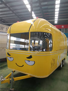 OEM USA Standard Food Truck Fast Mobile Smiley Face Snack Ice Cream Trailer for <b>Sale</b> Europe - Product Image 3