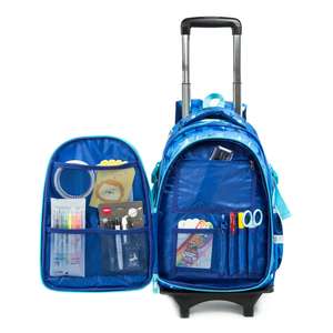 Sacs élégants à roulettes avec bandoulière Boîte de voyage <span class=keywords><strong>Valise</strong></span> à bagages Sac d'école à roulettes <span class=keywords><strong>pour</strong></span> garçons - Product Image 5