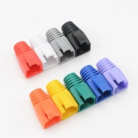 Rj45 Modular Plug Boot CAT5E/CAT6/CAT6A CAT7 Ethernet Modular Plastic Sleeves RJ45 modular plug Boots protector de goma