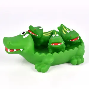 Fountain Crocodilian Bath Toy Unique Design 5 Modes Baby Bath Toy Adorable  Gifts for Toddler for Bathroom for Pool(Orange)