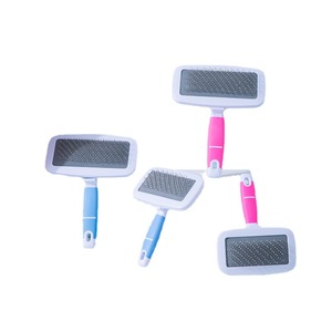 หวีแปรงขนสัตว์เลี้ยงแบบถอดปมได้ ขายดี สำหรับสุนัขและแมว ช่วยกำจัดขนหลุดร่วง หวีเข็ม หวีแบบมีที่วาง - Product Image 5