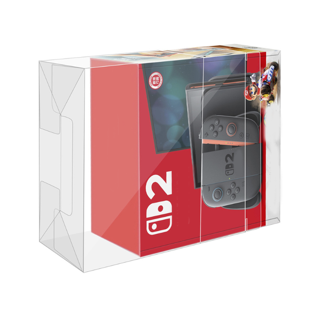 PET Game Case Dust Protector Sleeves for Nintendo Switch 2 Console Color Box Dustproof Storage Sleeve Display Case