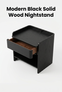 Retro‑Touched Solid Timber Bedside <b>Cupboard</b> With <b>Pull</b>‑Out Drawer for Domestic Bedroom Hotel Guest Room <b>Storage</b> Needs - Product Image 3