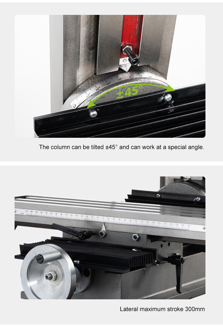 highly precise drilling and milling machine  ZX16 mini  lathe milling and drilling machine