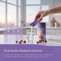 OEM ODM AegleWell Gluta Collagen DTX Powder L Glutathione Marine Collagen pour éclaircir la peau, complément beauté et bien-être