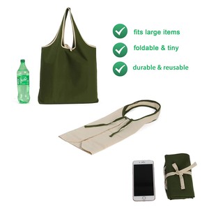 Sac de courses réutilisable multicolore, sac fourre-tout pliable avec logo pain, grande capacité, sacs d'épicerie écologiques en matériau RPET doux - Product Image 4