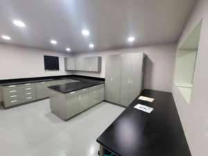 Muebles de laboratorio de microbiología de madera de acero de alta densidad, Banco de laboratorio móvil, mesa de isla, mesa de trabajo de laboratorio de Patología física de Biología - Product Image 6