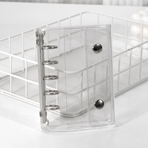 Vente en gros PVC transparent haute transparence économique classeur M5 5 anneaux bricolage bouton classeur <span class=keywords><strong>Album</strong></span> <span class=keywords><strong>Photo</strong></span> pour cadeau - Product Image 6