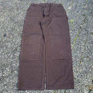 <span class=keywords><strong>Pantalones</strong></span> vaqueros de mezclilla para <span class=keywords><strong>hombre</strong></span>, estilo vintage, desgastados, con efecto pintado, corte bootcut, holgados, con doble rodilla, para trabajo, tipo carpintero, cargo - Product Image 2
