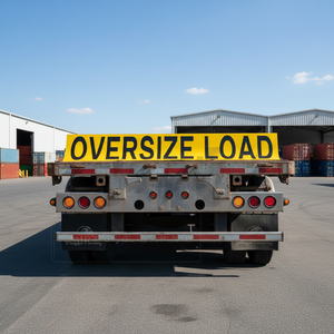 Gyatso อุปกรณ์พื้นเรียบสะท้อนแสง18 "x 84" ป้ายอะลูมิเนียมโอเวอร์ไซส์แบบบานพับสำหรับรถบรรทุก - Product Image 1