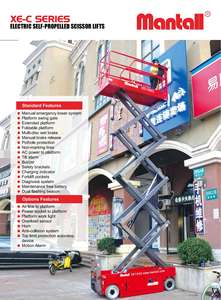 เครื่องยกกรรไกรไฟฟ้าด้วยตัวเองแบบ XE100C แมนด์เครื่องจักรก่อสร้างแพลตฟอร์มการทำงานทางอากาศ - Product Image 2