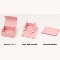 Caixa de Presente de Natal Reciclável Personalizada com Papel Revestido em Folha Dourada e Forro de Espuma Luxuosa com Tampa Magnética Dobrável