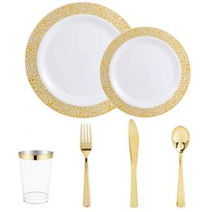 Makanan penutup Makanan Cepat sekali pakai PS piring makan plastik untuk kasual makan & katering - Product Image 3