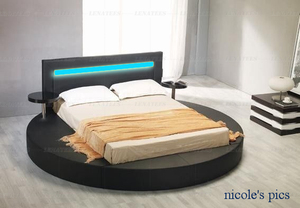 Cama Redonda de Diseño Europeo Cómodo, Cama Redonda Económica Tamaño King de Foshan - Product Image 5