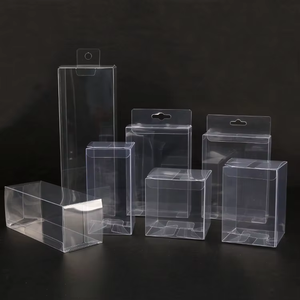 Boîtes de faveur transparentes de taille personnalisée en gros boîtes d'emballage de produits en plastique PVC boîte d'emballage de boutique de cadeaux - Product Image 3