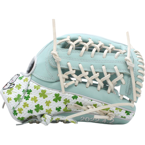 Gant <span class=keywords><strong>de</strong></span> baseball en cuir <span class=keywords><strong>de</strong></span> vachette personnalisé en gros, motif trèfle à quatre feuilles, pour joueurs - Product Image 5