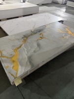 Panneau mural flexible de haute qualité en placage de marbre, autocollant mural 3D pour la décoration intérieure du salon