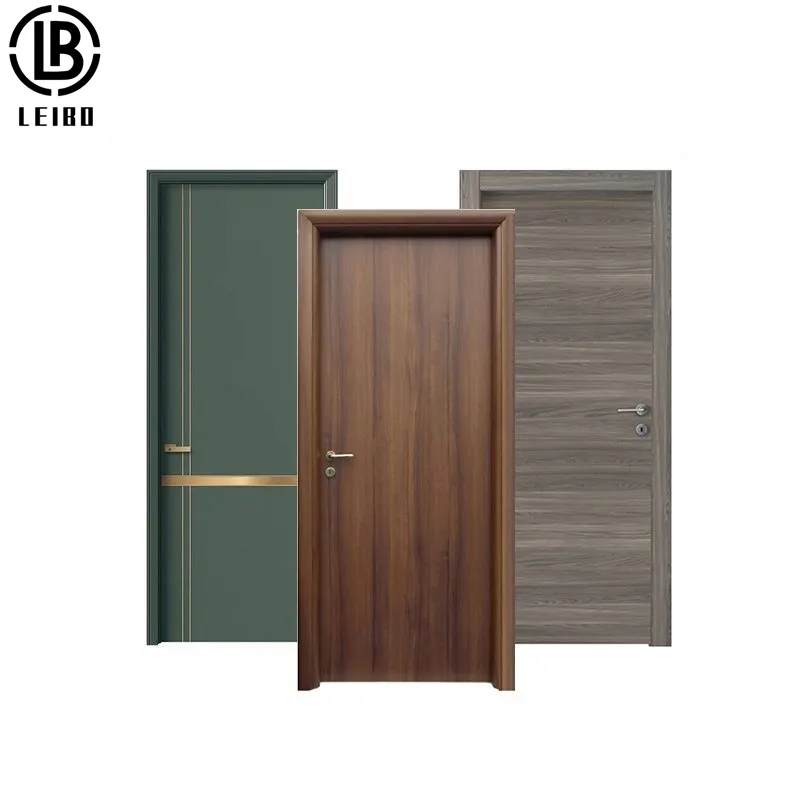 Porte moderne en bois MDF, fabricant chinois, accessoire pour intérieur de salle, silencieux, livraison gratuite