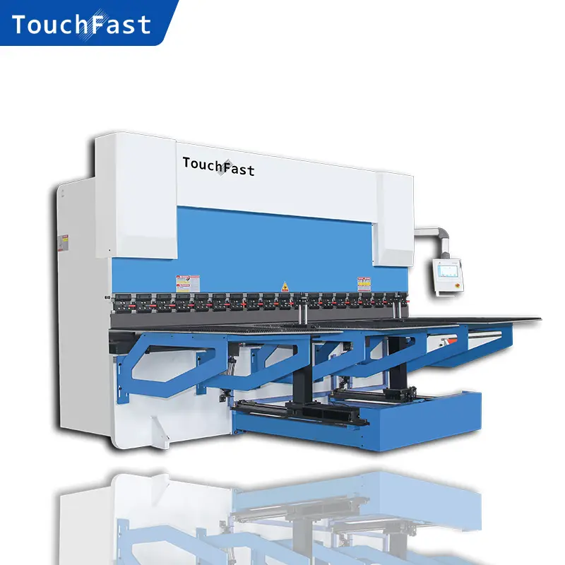 Touchfast China Good 3 axis CNC Hydraulic Plate Press Brake 175 tons for Delem DA52s Control with Y1 Y2 X Laser Safe