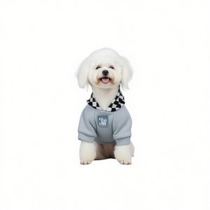 Chapeau et sweat-shirt à carreaux pour chiens, vêtements pour animaux de compagnie, manteau chaud d'hiver, vêtements pour petits chiens - Product Image 1
