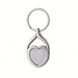 Hot Sale Custom Shape Sublimation Keyrings Customized Blank Metal Heart Transfer Printing Keyholder DIY Keychains - Product Image 4
