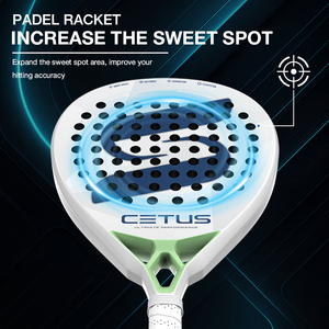 Racchetta da Padel Professionale in Fibra di Carbonio Jusain Factory, Leggera e Portatile con Rete in Poliestere - Product Image 5