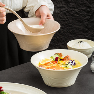 2024 Enchantment Bol en corne non toxique au design moderne et épuré, grand bol à soupe, bol à nouilles, bol à crème, pour la maison, au design haut de gamme - Product Image 1