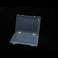 Fournitures de bureau à bas prix, boîte de dossier A4 PP boîte de dossier en plastique transparent avec poignée papeterie