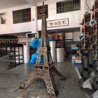 2026 métal Arts artisanat couleur argent 3m 10ft 20ft tour eiffel pour décorations d'événements de fête de Paris