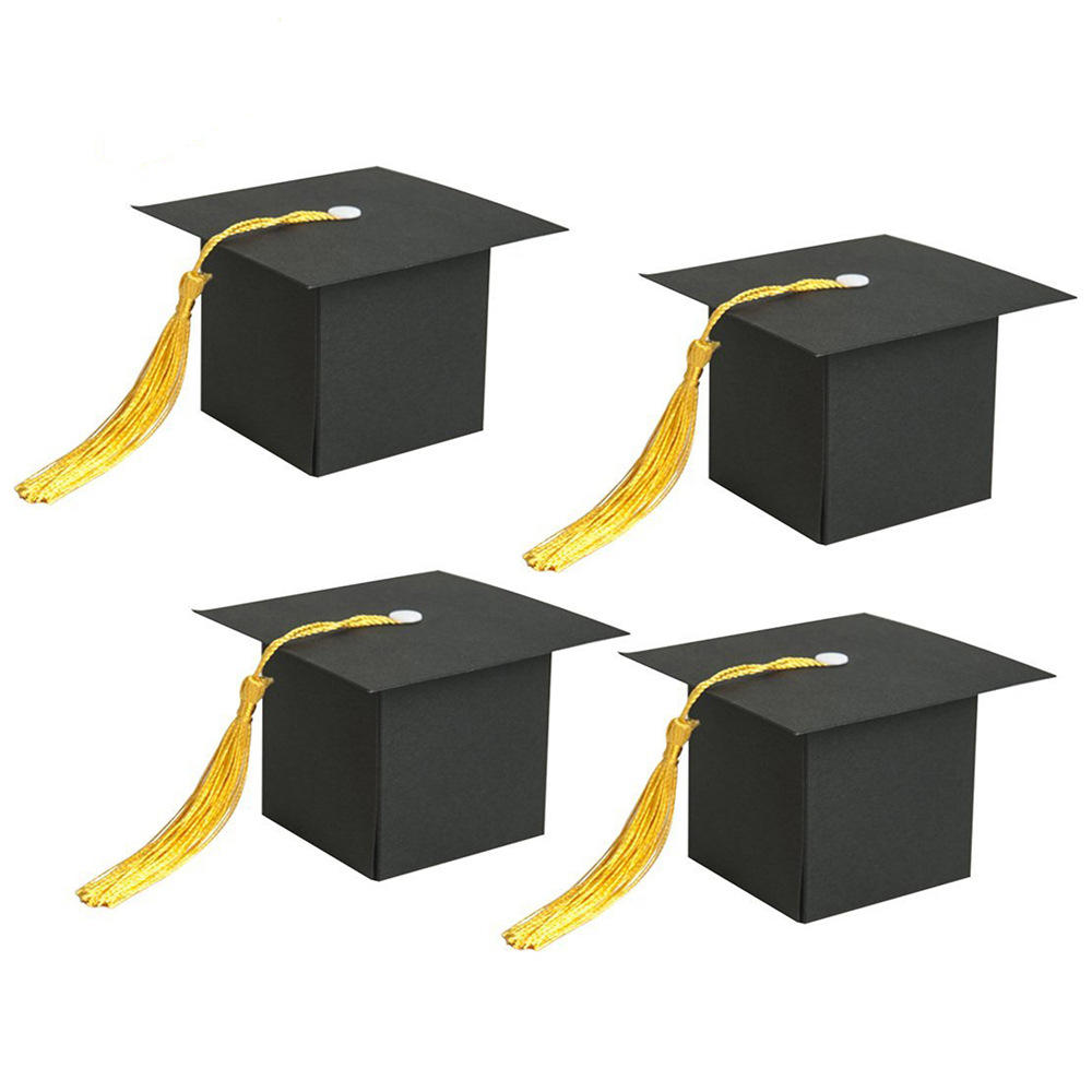Caja de regalo de graduación, sombrero de graduación, caja de