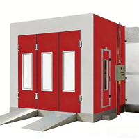 Cabine de peinture résistante à l'abrasion, murs intérieurs enduits de Téflon antiadhésif pour un nettoyage facile et une utilisation réduite des solvants