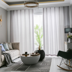 Cortinas de Gasa Estilo Chino, Fibra de Poliéster, Transmisión de Luz, Apertura Bipartida Izquierda y Derecha, Instalación con Varilla, Personalizable - Product Image 3