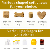 Complément alimentaire naturel personnalisé pour animaux de compagnie, probiotiques, prébiotiques, comprimés à mâcher souples, absorption rapide pour chats et chiens, biologique, sans céréales, santé immunitaire intestinale