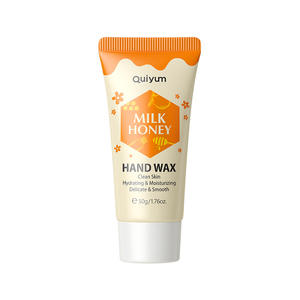 Cire pour les mains au miel et au lait QUIYUM 50g, hydratante et nourrissante, soin des mains en tube, crème mains au miel et au lait, soin quotidien de la peau, masque peel-off pour les mains - Product Image 6