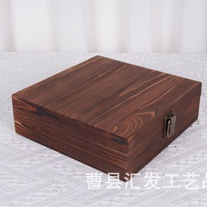 Caoxian Wooden <b>Box</b> Rectangle 7cm High <b>Lockable</b> Gift Craft Storage <b>Box</b> - Product Image 1