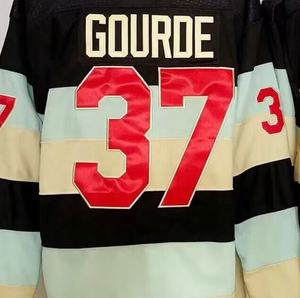 Siap kirim Seattle Yanni Gourde 2024 Jersey hoki nasional jahitan Kualitas Terbaik klasik musim dingin - Product Image 1