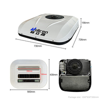 Climatiseur miniature 12V 24V à faible consommation d'énergie, compresseur scroll pour camping-car et caravane