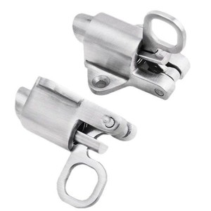 Pestillo de puerta de acero inoxidable 304, perno de resorte circular de 55x32mm con tornillos para puertas, ventanas y gabinetes - Product Image 4