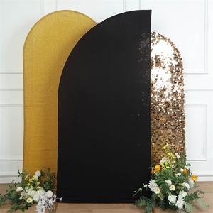 Venta al por mayor multicolor elástico boda banquete evento Chiara arco pared cubierta panel Spandex para recepción minimalista - Product Image 1