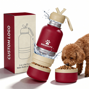 Best Selling Products 3 in 1 Type New Arrivals Outdoor Travel Walking Portable Pet <strong>Dog</strong> Water <strong>Bottle</strong> for <strong>Drinks</strong> Food - Product Image 6