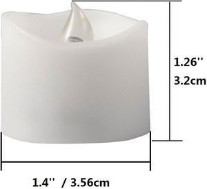 Plastic <b>Battery</b> <b>Operated</b> Flameless Flickering 3D Flame Remote Control Warm White LED Handmade Tealight Candles Home Decoration - Product Image 4