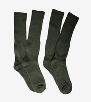 Chaussettes hautes vert olive épaisses, semelle en tissu éponge, respirantes et côtelées, pour bottes de randonnée et trekking