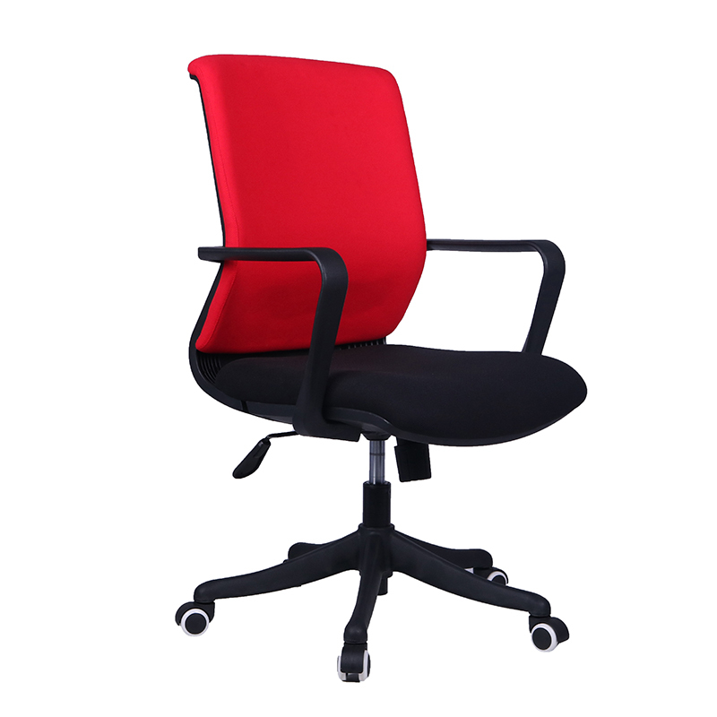 AODA desktop adjustable pool blue fabric mid work chair office chairs with casters