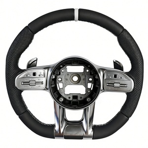 Volant en cuir noir pour <span class=keywords><strong>Mercedes</strong></span> Benz <span class=keywords><strong>GLA</strong></span> CLS500 GLC300 ML350 CLK500 GLS450 GLC200 CLS550 - Product Image 1