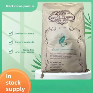 1kg Cacao Nero in Polvere Alcalinizzato Grado Alimentare 10-12% Grassi Ghana per Pasticceria - Product Image 1