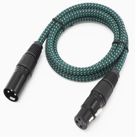 Câble micro multifonctionnel 3 broches XLR mâle-femelle, câble tressé pour contrôle des éclairages de scène DMX512