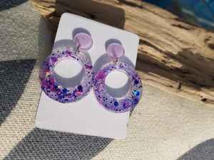 Pendientes de resina de moda, estilo ligero y cómodo, perfecto para uso diario, fiestas y combinación con atuendos modernos, accesorios de moda - Product Image 2