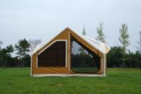 Tente de camping automatique gonflable de luxe, style cabane, 8+8 m², design extensible, idéale pour le camping familial, le camping en plein air